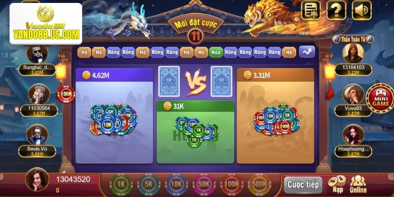 Rồng hổ Vando88 là gì?