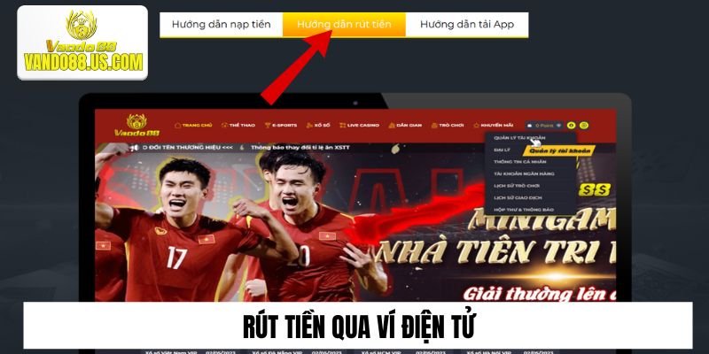 Rút tiền qua ví điện tử